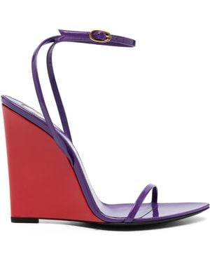 Saint Laurent 110Mm May Sandals - Red