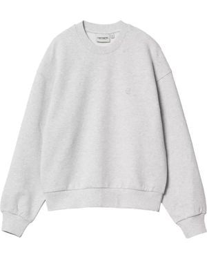 Carhartt Casey Logo-Embroidered Sweatshirt - White