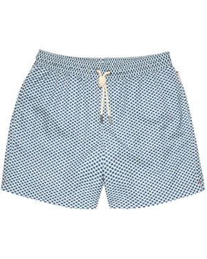 Orlebar Brown Boxer Printed Swim Shorts - Blue
