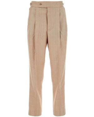 Needles High-Waisted Tapered Pants - Natural