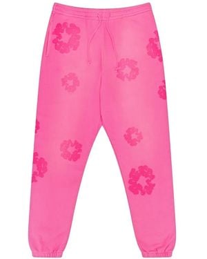 DENIM TEARS Mono Cotton Wreath Track Pants - Pink