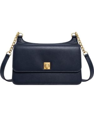 Michael Kors Natalie Leather Shoulder Bag - Blue