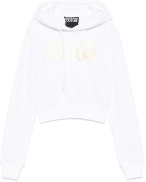 Versace Jeans Couture Logo-Print Hoodie - White