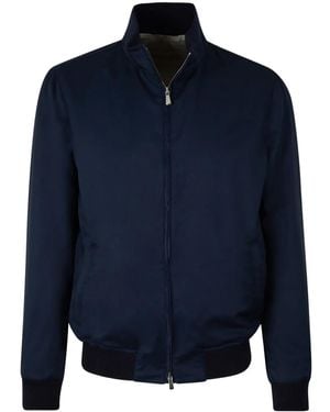 Mandelli Bomberjacke Aus Wolle - Blau