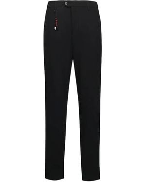 Marco Pescarolo Button-Detail Trousers - Black