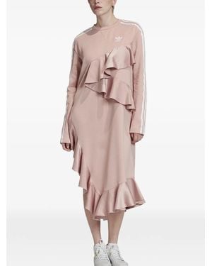 adidas Ruffled Asymmetric Dress - Pink