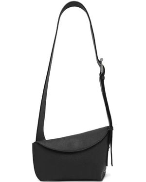 McQueen T-Bar Sling Logo-Detail Shoulder Bag - White