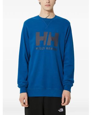 Helly Hansen Logo Crew Neck Sweatshirt - Blue