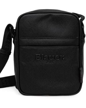 Blauer Logo-Embossed Belt Bag - Black