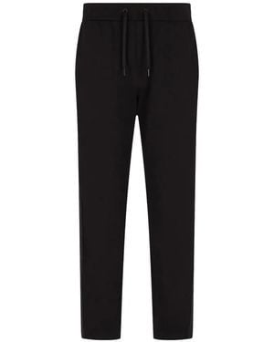 ARMANI EXCHANGE Drawstring-Fastening Track Trousers - Black