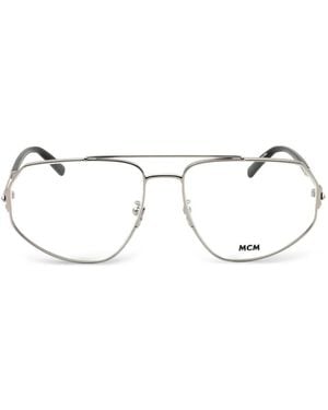 MCM Brille Mit Geometrischem Gestell - Weiß