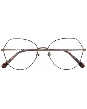 Stella McCartney Butterfly-Frame Glasses - Metallic