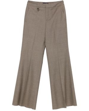 The Seafarer Ausgestellte Hose mit Ringdetail - Grau