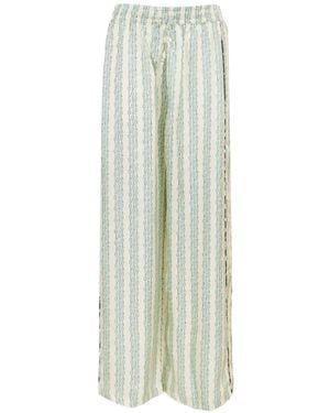 La Prestic Ouiston Giudecca Striped Pants - White