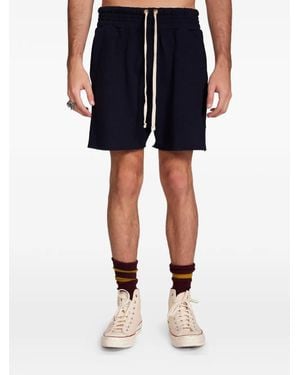 Les Tien Waffle-Knit Raw-Cut Yacht Shorts - Blue
