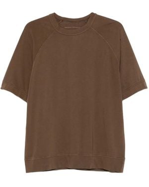 Original Vintage Style Raglan-Sleeve Cotton T-Shirt - Brown