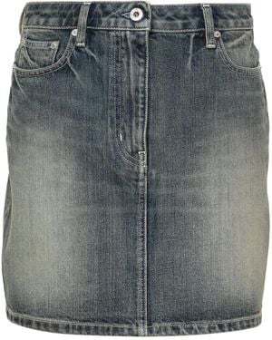 KENZO Mini Skirt With Embroidery - Grey