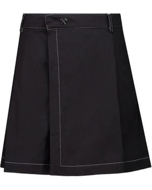 GmbH Qalbi Stitch Pocket Shorts - Black
