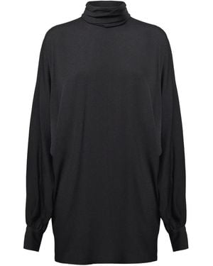 Nineminutes Robe À Col Montant - Bleu