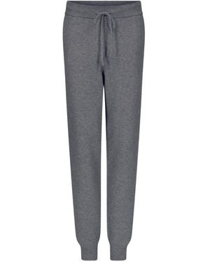 Loulou de Saison Elastic-Cuffed Cashmere Trousers - Grey