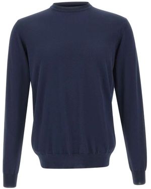 Peuterey Long-Sleeved Ribbed Sweater - Blue