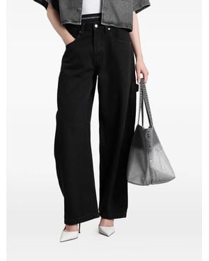 Alexander Wang Pre-Styled Mid-Rise Jeans - Black