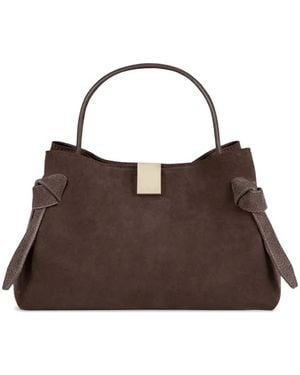 Yuzefi Gyoza Mini Leather Tote Bag - Brown
