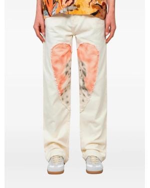 Carne Bollente Osiris Heart-Patch Trousers - White