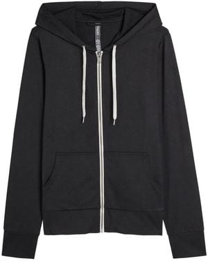 Vuori Zip-Up Drawstring Hoodie - Black