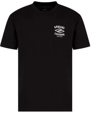 ARMANI EXCHANGE ロゴ Tシャツ - ブラック