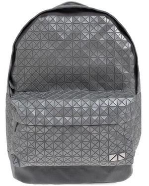 Issey Miyake Geometric-Pattern Backpack - Grey
