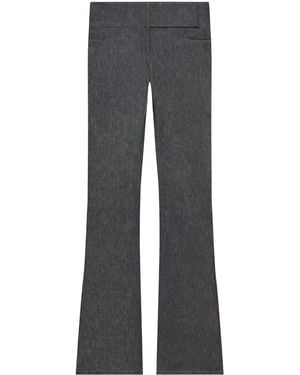 Courreges Belted Bootcut Jeans - Grey