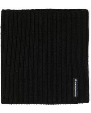 Alexander Wang リブニット スカーフ - ブラック