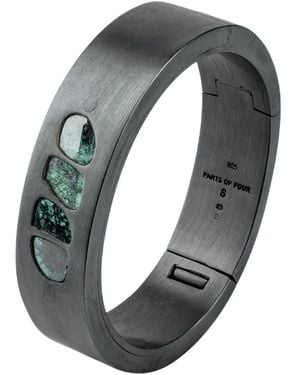 Parts Of 4 Bracelet Sistema Serti De Diamants - Gris