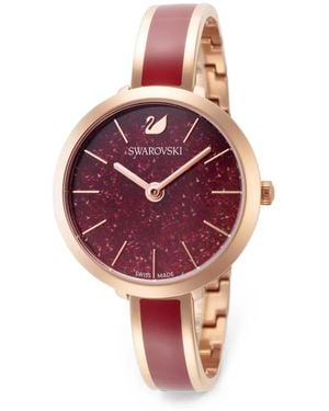Swarovski Crystalline 32Mm Watch - Red