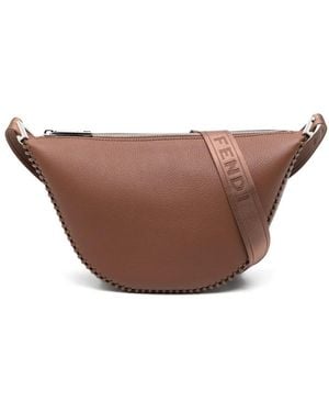 Fendi Small Melon Messenger Bag - Brown