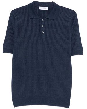 Gran Sasso Buttoned Ribbed Knitwear - Blue