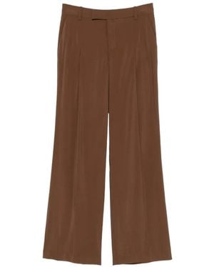 FEDERICA TOSI Pleated Trousers - Brown