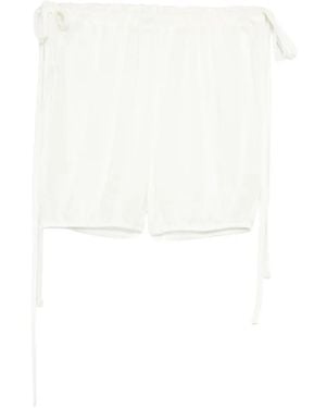 GIMAGUAS Zoe Drawstring Shorts - White