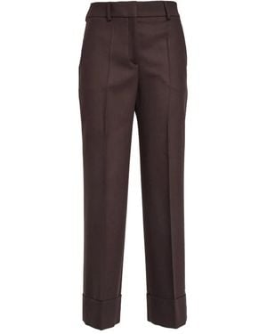 Incotex Arlys Cuffed-Hem Tailored Trousers - Brown
