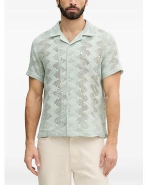 Guess Geometric-Design Shirt - Green