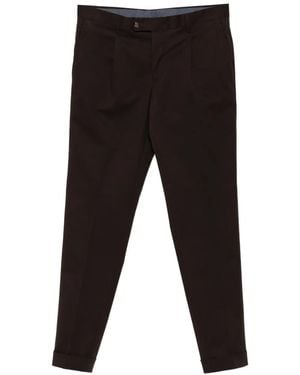 Barba Napoli Napoli Hose mit Falten - Schwarz