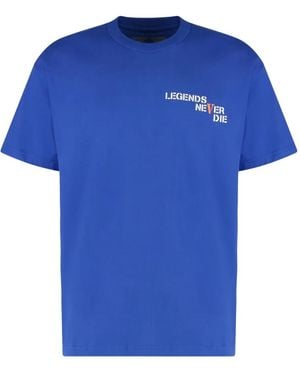 Vlone(GOAT) T-Shirt mit Rundhalsausschnitt-Print - Blau