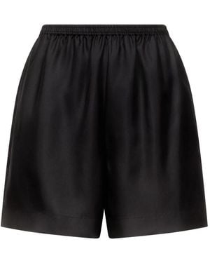 Loulou de Saison Arl サイドポケット ショートパンツ - ブラック