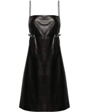 Givenchy Voyou Leather Mini Dress - Black