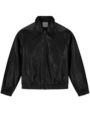 Arte' Embroidered Zip Jacket - Black