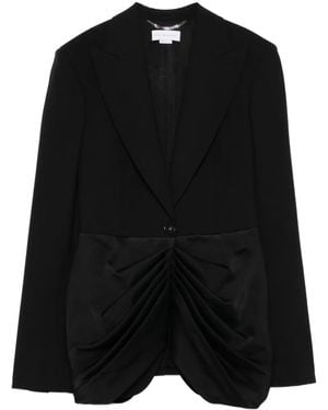 Stella McCartney Draped-Front Blazer - Black