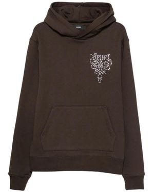 Amiri Hoodie Lasso À Ornements En Cristal - Marron