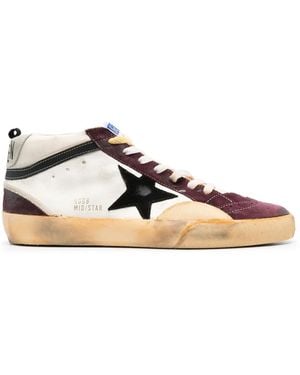Golden Goose Mid Star Trainers - White
