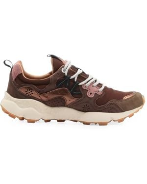 Flower Mountain Yamano 3 Low-Top Sneakers - Brown